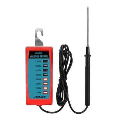 ALLOSUN GK503B NEON Electric Fence Voltage Tester and Fault Finder Max 7 kV, NOT LED, Red