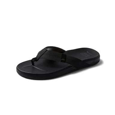 Reef Cushion Phantom Mens Flip Flop, Ultra Soft Cushion Footbed, Black, 16