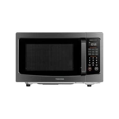 TOSHIBA Flatbed/No Turntable Design Microwave Oven with Inverter Technology, Smart Sensor, Mute Function, 1200W, 1.3 Cu.Ft., Black Stainless Steel, ML-EM13PAITF(BS)