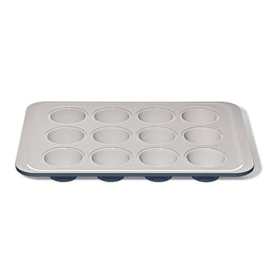 OXO Good Grips Non-Stick Pro Ceramic Coated Metal Bakeware 12 Cup Muffin Pan – Storm Blue
