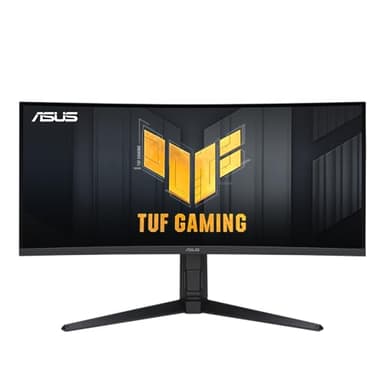ASUS VG34VQL1B TUF 34 Inch Curved Gaming Monitor - WQHD (3440x1440), 165Hz, 1ms, Extreme Low Motion Blur, FreeSync Premium, Eye Care, Height Adjustable, DisplayHDR 400, DisplayPort, HDMI, USB