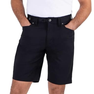Gerry Men’s Venture Short Adjustable Built-in Belt (US, Numeric, 30, Regular, Regular, Black)