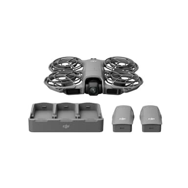 DJI Neo 2 Fly More Combo (Drone Only), 4K Drone With Camera, Palm Takeoff & Landing, Gesture Control, ActiveTrack, Omnidirectional Obstacle Sensing, 3 Batteries