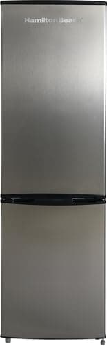 HAMILTON BEACH Cubic Foot Fridge with Bottom Mount Freezer, 9.2 cu. ft, Stainless
