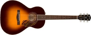 Fender Paramount PS-220E Parlor Acoustic Guitar, with 2-Year Warranty, 3-Color Vintage Sunburst, with Case