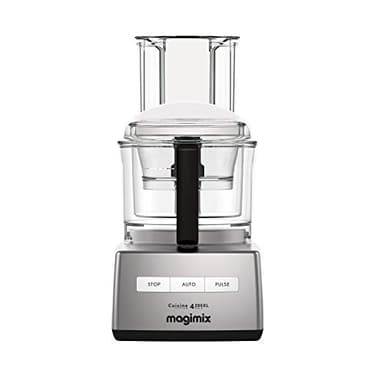 Magimix Compact 4200 XL Chrome 950 Watt Food Processor with Recipe Book