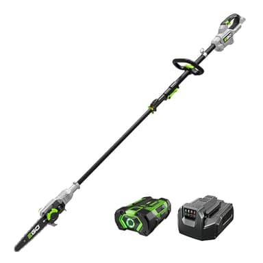 EGO Power+ Pole Saw, Cordless Electric Pole Saw for Tree Trimming with Telescopic LED Cut Line Indicator, Includes 56V 2.5Ah Battery and Charger - PS1001