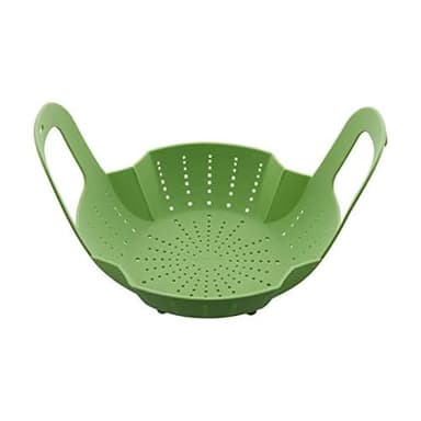 Instant Pot Official Silicone Steamer Basket, Versatile and BPA-Free, Compatible with 6 Qt. and 8 Qt. Cookers, Ideal for Steaming Vegetables, Fish, and More, Dishwasher Safe, Heat Resistant up (Green)