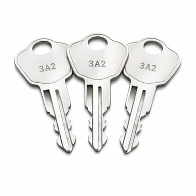 (3 Pack) 3O2 Keys for Sentry Safes Model 1100, Compatible with Safe Boxes, Lock Boxes, File Cabinets and Storage Chests, Pre Cut to Key Code 3A2-3W2