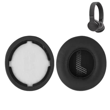 Replacement LIVE400BT Earpads for JBL Live 400BT/ Live 460NC Headphone, A Pair of Protein Leather & Memory Foam Earmuffs Cushions Ear Cups Cover Repair Parts, Black