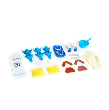 DENTUREWAY DIY Denture Kit with Impression(2 Sets of False Teeth),Do-It-Yourself Denture Solution,DIY Partial Denture kit, DIY Denture (Nature)