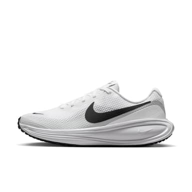 Nike Women's Revolution 8 Road Running Shoes, White/Black-Pure Platinum, 7 Extra Wide