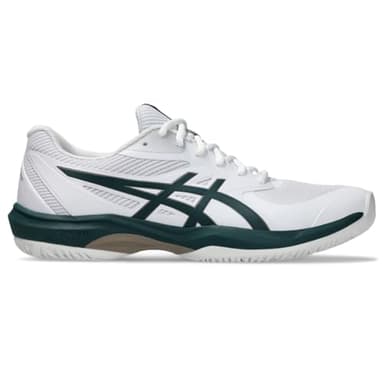 ASICS Men's Game FlyteFoam Tennis Shoes, 13, White/Saxon Green