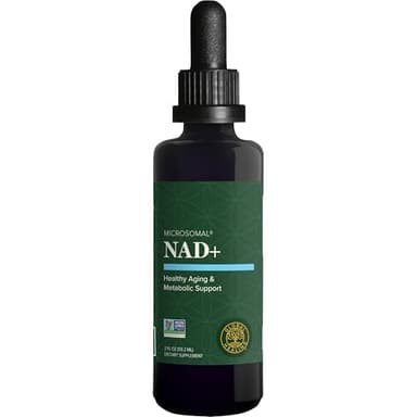Global Healing Premium NAD+ Liquid Supplement - Sublingual NAD Drops - Liposomal NAD Plus Serum for Cellular Renewal - Nicotinamide Riboside Formula for Men & Women (2 Oz)