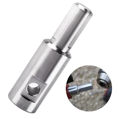 Ice Auger Drill Adapter Fits 1/2" Plus Drill Chuck, Hand Ice Fishing Auger Drill Bit 1/4" Hole Fits for 1/4"-20 Wing Bolts & Locking Screws Connect with Cordless Electric Power Drill, 1 PCS.