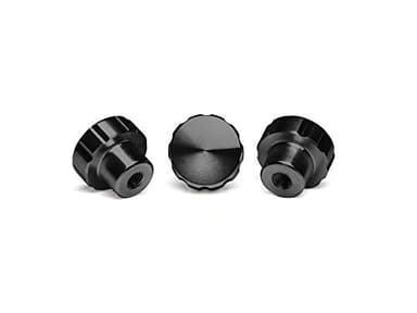 WeatherTech 3-Pack of Solid Billet Aluminum Knobs for CupFone - Black