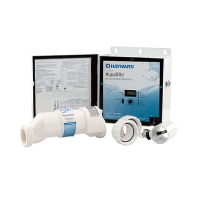 Hayward W3AQR15 AquaRite Salt Chlorination System for In-Ground Pools up to 40,000 Gallons, White