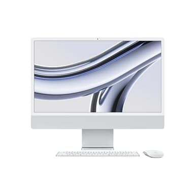 Apple 2023 iMac with Apple M3 chip (24-inch, 8GB RAM, 256GB SSD Storage) Silver (Renewed)