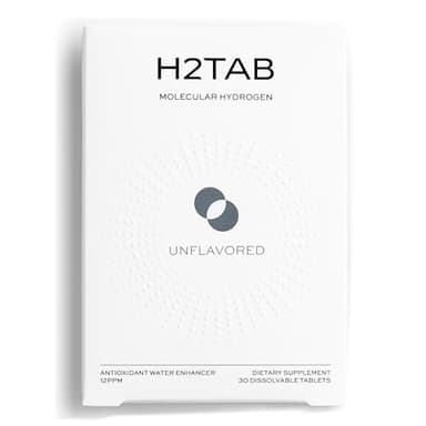 Molecular H2TAB Hydrogen Tablets with Magnesium -12 PPM Hydrogen Tablets for Drinking Water -Rich in Antioxidants, Supports Cellular Health, Recovery & Cognitive Function (30 Counts, Unflavored)