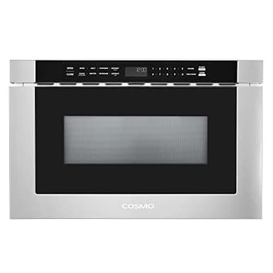 COSMO COS-12MWDSS-NH 24 in. Haven Collection 1.2 cu. ft. Built-in Microwave Drawer, Touch Controls, Defrosting Rack in Stainless Steel