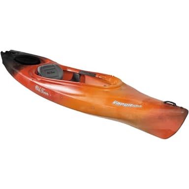 Old Town Vapor 12XT Solo Sit-Inside Recreational Paddle Kayak, 12 ft, Lava