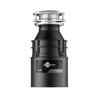 InSinkErator Badger 5XP Garbage Disposal, Standard Series 3/4 HP Continuous Feed Food Waste Disposer, Black / Stainless