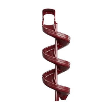 Beuta Playground Slide for Kids - Big Spiral Outdoor Slide Attachment for Treehouse or Deck - Plastic Playset Slide for Playground or Backyard with Open Twisty Design - Exit Reverse - 12 ft - Maroon