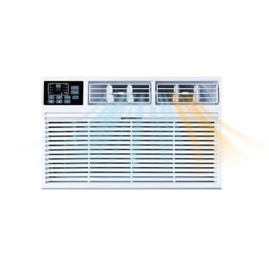 Whirlpool 14,000 BTU 230V Through-the-Wall Air Conditioner with Supplemental Heat, Dehumidifier and Remote, Wall AC Unit for Apartment, Living Room and Large Rooms up to 700 Square Feet in White