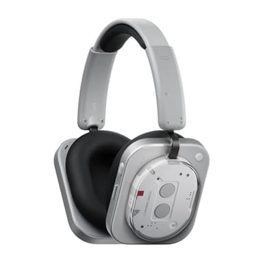 Nothing Headphone (1) Hybrid Active Noise Cancelling Headphones, Wireless Over Ear Headphones with 6 MICS, Personalized Spatial Audio, Tuning by KEF, Up to 80 Hours Playtime, Bluetooth Headset White