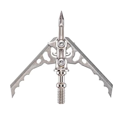 RAGE Hypodermic Crossbow NC Mechanical Broadheads 125 Grain 2-Blade USA Made (3-Pack)