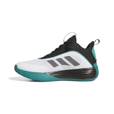 Adidas Men's Own The Game 3.0 Basketball, White/Black/Pure Teal, 10.5
