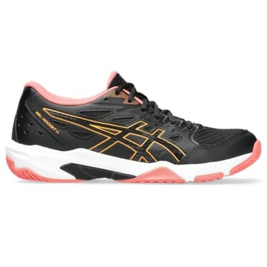 ASICS Women's Gel-Rocket 11 Volleyball Shoes, 8.5, Black/Orange POP