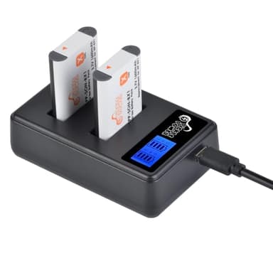 NP-BX1 NP BX1 Battery and LCD Display Charger for Sony Cyber-Shot M8 DSC-HX80 HX90V HX95 HX99 HX350 RX1 RX1R II RX100 FDR-X3000 HDR-AS50 AS300 Camera