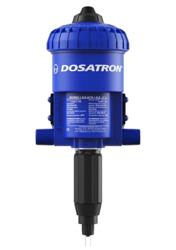 DOSATRON D25RE2 D25RE2VFII Water-Powered Chemical Injector | 11 GPM | 0.2–2% Dilution | 0.05–11 GPM Flow Range | 3/4" NPT | Livestock, Poultry, Animal Health