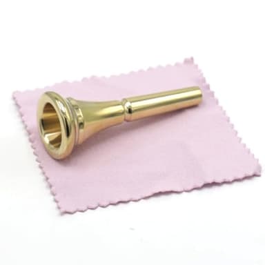Cheerock 1Pack French Horn Mouthpiece, Standard Size French Horn Replacement Accessory, Compatible with Most French Horns (Gold)