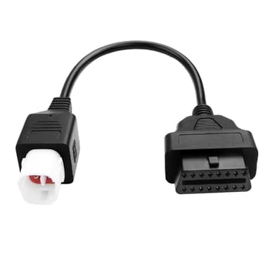 TIENFOKOTA 4-Pin OBD2 Adapter Compatible OBD to 4pin for Yamaha Motorcycle Diagnostic Cable, TIENFOKOTA 4-Pin OBD2 Adapter Compatible with Yamaha Motorbike for Reading Fault Codes, Live Data