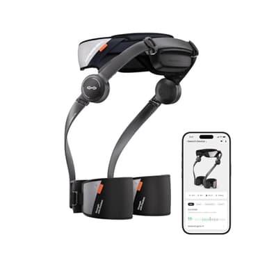 Hypershell X Pro Exoskeleton, Leg Strength with 800W Output, 17.5km Battery Range, 10 Intelligent Modes, AI-Powered Wearable Exoskeleton for Daily Activities, Walking, Hiking, 2 Batteries, No Adapter