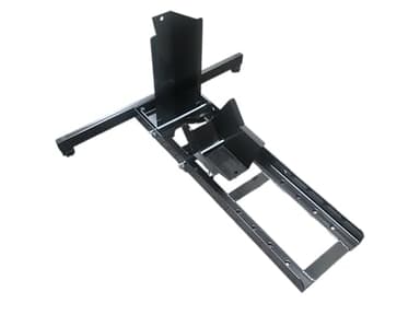 MaxxHaul 70271 Motorcycle Wheel Chock – Heavy-Duty Steel Front Tire Stand for Trailers, Garages & Shops – Fits 15"–22" Wheels