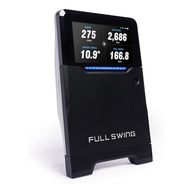 Full Swing Kit Golf Launch Monitor & Simulator Trusted by Tiger Woods | Portable Indoor/Outdoor Swing Data Analyzer | 16 Club & Ball Metrics | 5D Ai Machine Learning Radar | 4K Camera & OLED Display