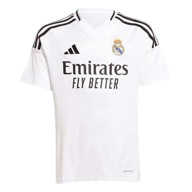 adidas Real Madrid Youth Home Jersey 2024/25 (US, Alpha, Large, Regular, White)