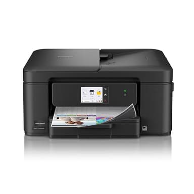Brother Work Smart 1410 Wireless Color Inkjet All-in-One Printer with 2.7” Touchscreen and Automatic Duplex Printing | Includes Refresh Subscription Trial(1) (MFC-J1410DW)