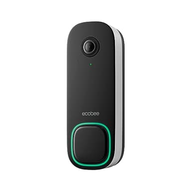 ecobee Smart Video Doorbell Camera (Wired) - with Industry Leading HD Camera, Smart Security, Night Vision, Person and Package Sensors, 2-Way Talk, and Video & Snapshot Recording
