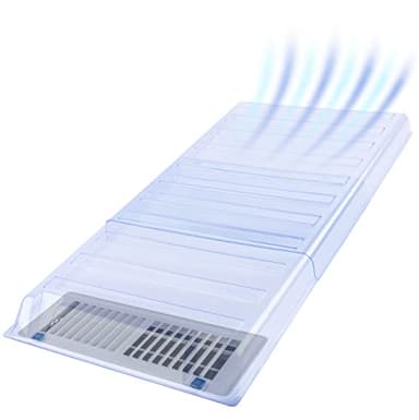 Eureka Air Under Furniture Magnetic Vent Extender, 1.5mm Thick Heavy Duty Premium Material, Fits Floor Registers 10" and 12" Wide, Adjusts from 17" to 33" Long (1-Pack)