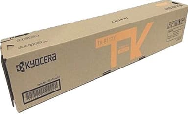 Kyocera 1T02P3AUS0 Model TK-8117Y Yellow Toner Kit For use with Kyocera ECOSYS M8124cidn and M8130cidn Color Multifunctional Printers, Up to 6000 Pages Yield at 5% Average Coverage