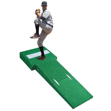 VEVOR Pitching Mound, Portable Baseball Pitcher's Mound, 77 in Indoor Outdoor Pitching Practice and Training Equipment, Softball Pitching Aids with Antifade Turf, Pitching Rubber, Carry Handles