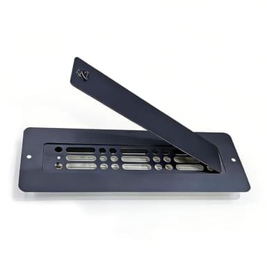 RoadAlchemist 2”x10” Rv Floor Register with Magnetic Covers, Rv Vent Cover Black, Wood Floor Register Filters, Return Air Wall Vent Covers Replacement, Sound Proof, Noise Cancelling