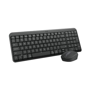 Logitech MK250 Bluetooth Wireless Mouse and Keyboard Combo: Fast & Easy Connectivity, Compact Wireless Keyboard, Ambidextrous Mouse, Durable Build - Windows/MacOS - Graphite