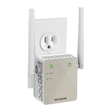 NETGEAR Dual-Band WiFi 5 Range Extender (EX6170) – Coverage up to 1,500 sq. ft., 25 Devices with AC1200 (up to 1200Mbps Speed) – Wireless Signal Repeater - Compact Wall Plug Design – White