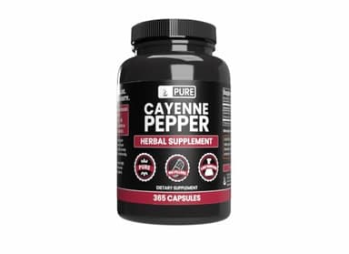 PURE ORIGINAL INGREDIENTS Cayenne Pepper (365 Capsules) No Magnesium Or Rice Fillers, Pure, Lab Verified