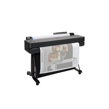 HP DesignJet T630 Large Format Color Plotter Printer - 36-inch, with Auto Sheet Feeder, Media Bin & Stand (5HB11D)